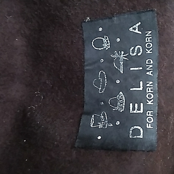 👒 Vtg. WOOL/FELT HAT Delisa Korn & Korn Made in USA - Picture 5 of 16